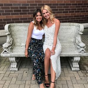 Button-up polka dot dress